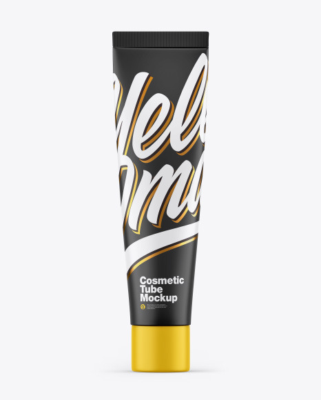 Matte Cosmetic Tube Mockup
