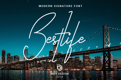 Bestlife - Single Line Font - Cricut