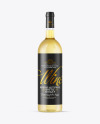 Clear Glass White Wine Bottle Mockup