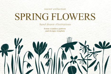 Spring Flowers Vector Collection - Decorative plant