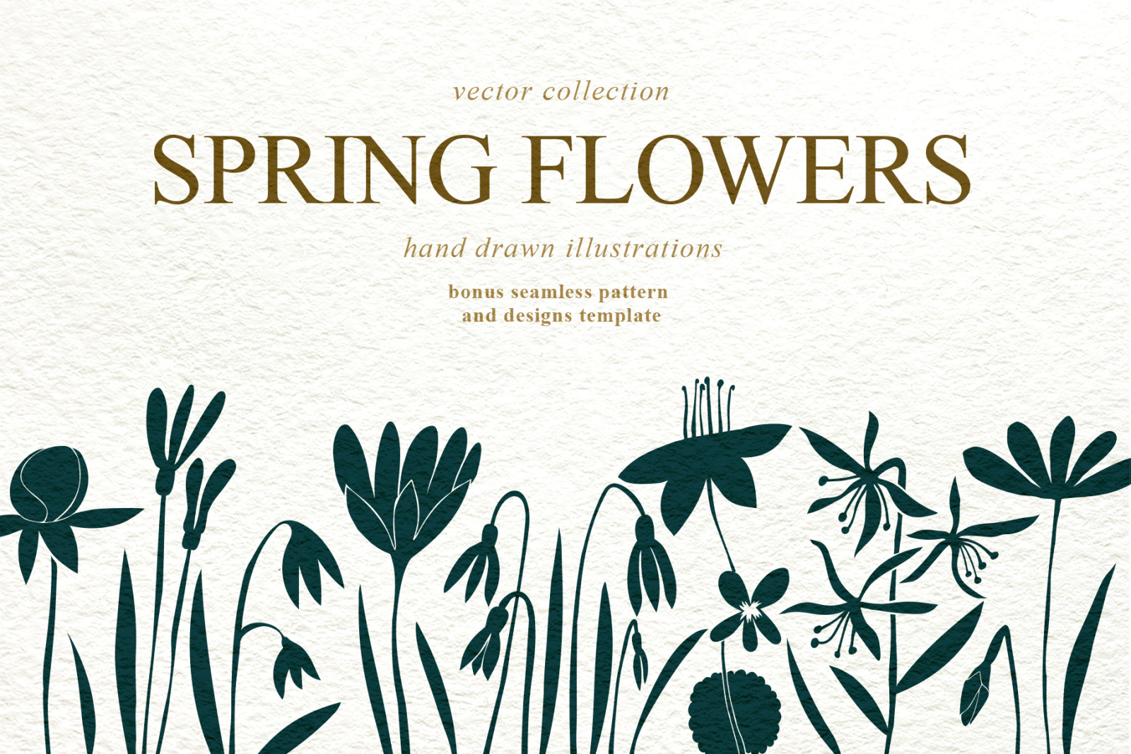 Spring Flowers Vector Collection