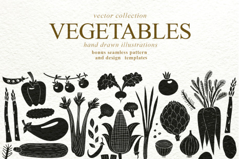 Vegetables Vector Collection - Vegan