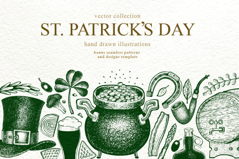 St. Patrick's Day Vector Collection - Gold coins