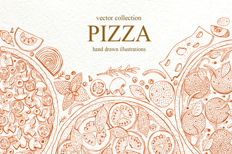 Pizza Vector Collection - Italian cuisines