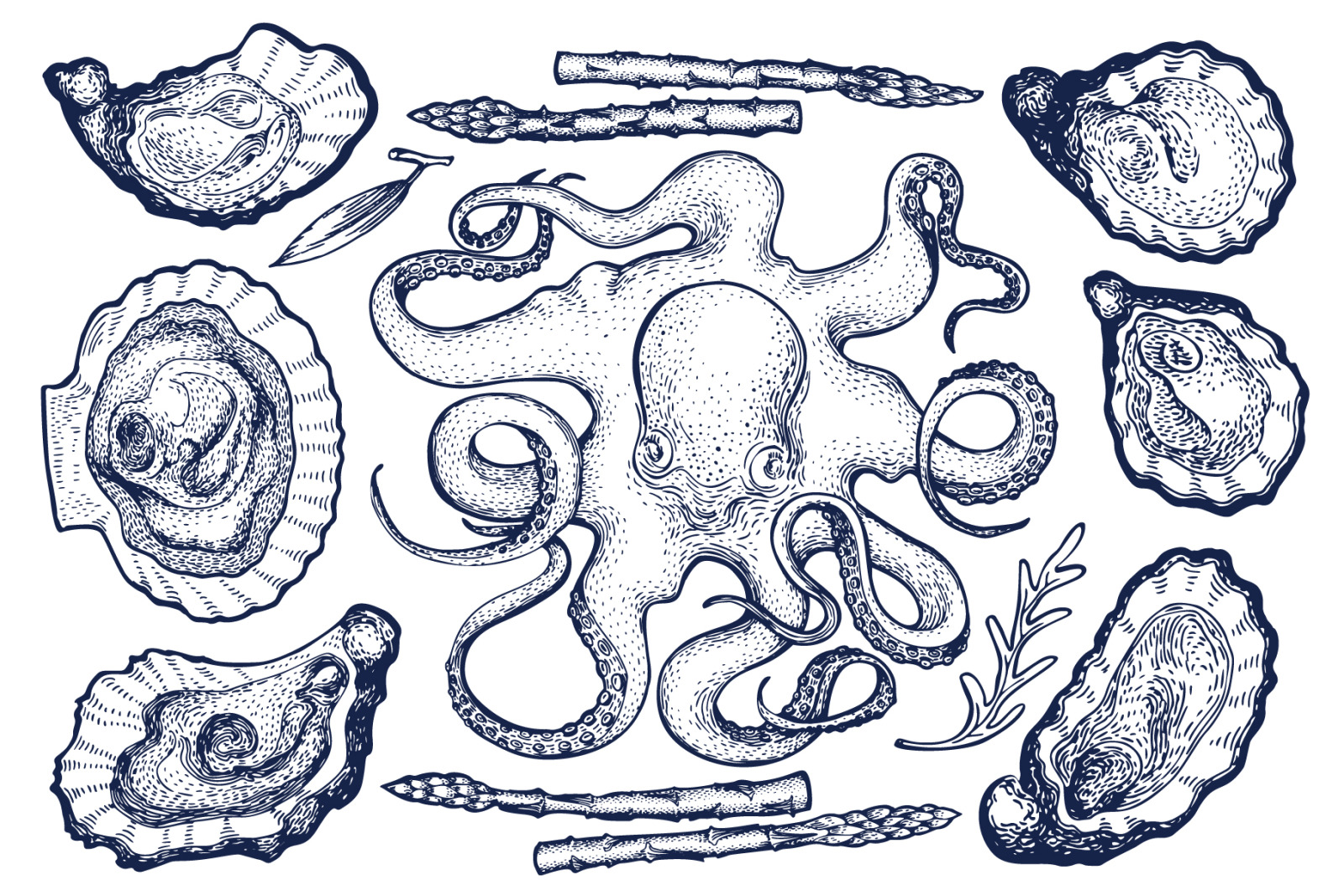 Seafood Vector Collection Seafood Vector Collection