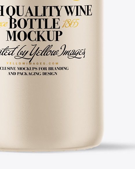 Ceramic Wine Bottle Mockup