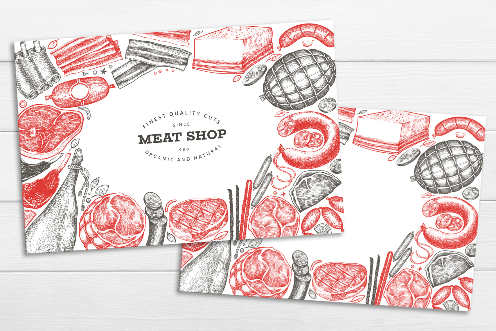 Butcher Shop Vector Collection Butcher Shop Vector Collection