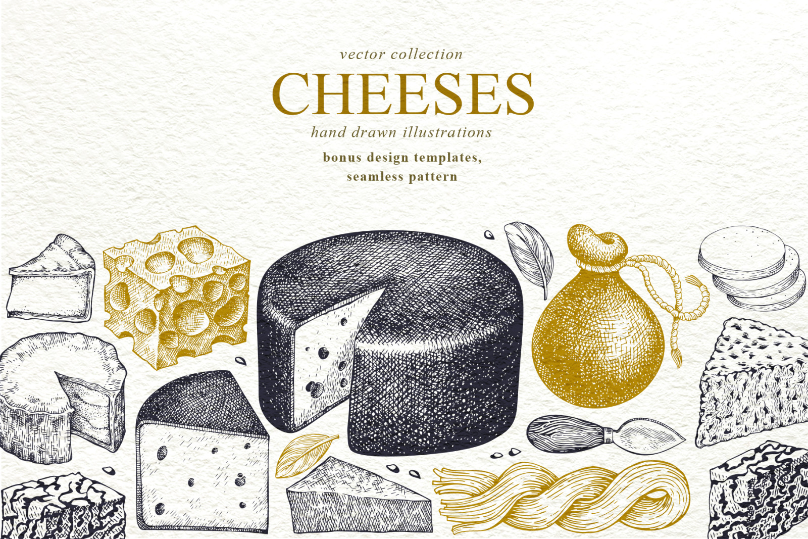 Cheeses Vector Collection Cheeses Vector Collection