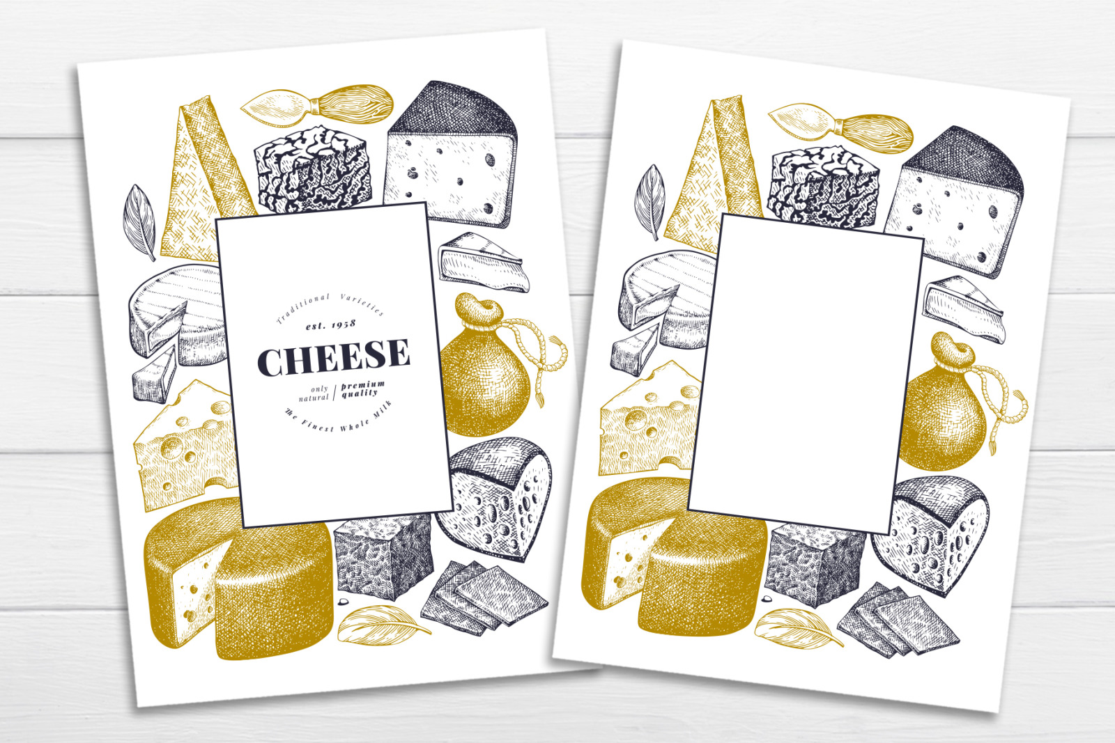 Cheeses Vector Collection