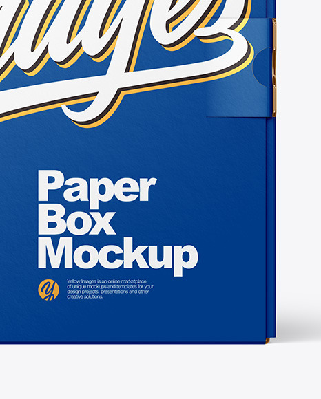 Paper Box Mockup