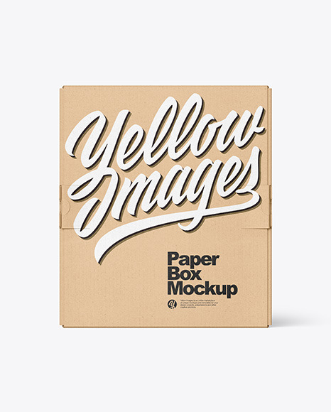 Kraft Paper Box Mockup