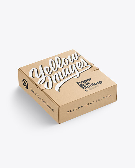 Kraft Paper Box Mockup