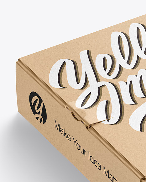 Kraft Paper Box Mockup