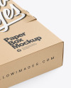 Kraft Paper Box Mockup