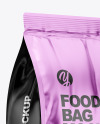 Matte Metallic Food Bag Mockup