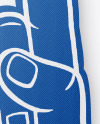 Fabric Sports Fan Foam Hand Mockup