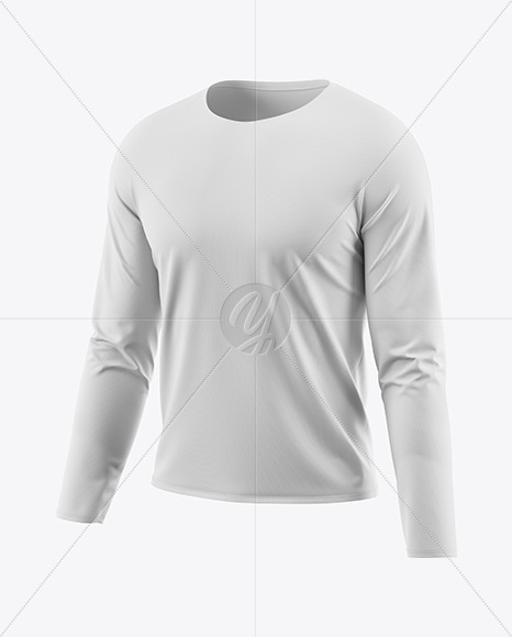 Men's Long Sleeve T-Shirt Mockup