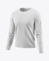 Men's Long Sleeve T-Shirt Mockup