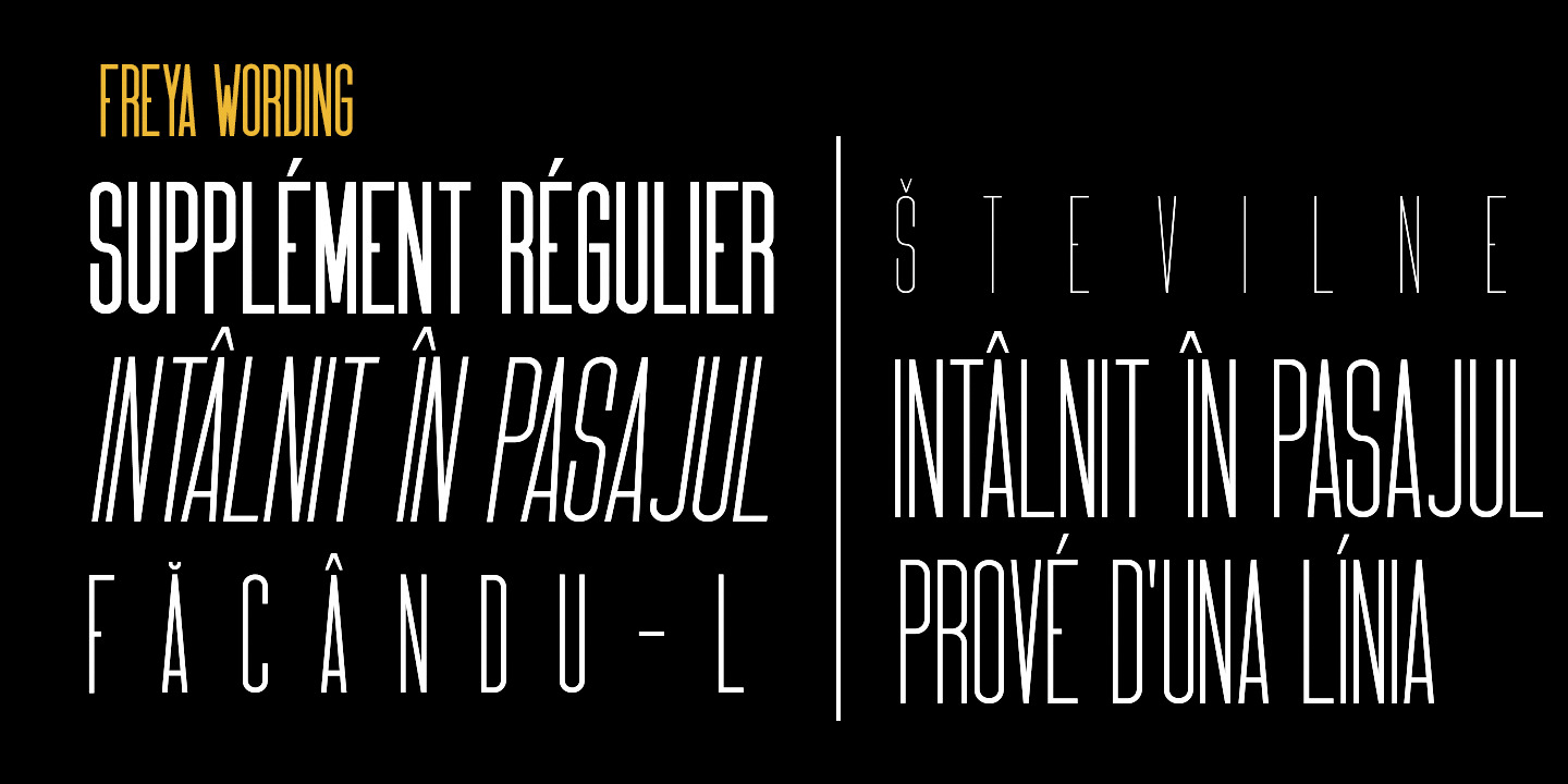 Freya Font Family Freya Font Family