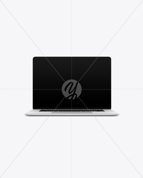 Macbook Pro 16&#034; Front View Mockup