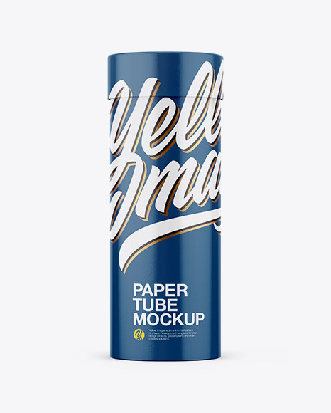 Glossy Paper Tube Mockup