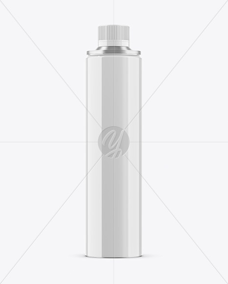 Glossy Oil Tin Can Mockup