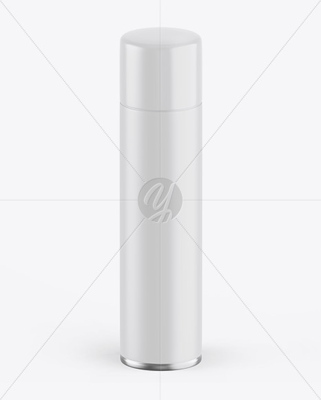 Matte Spray Bottle w/ Glossy Cap Mockup