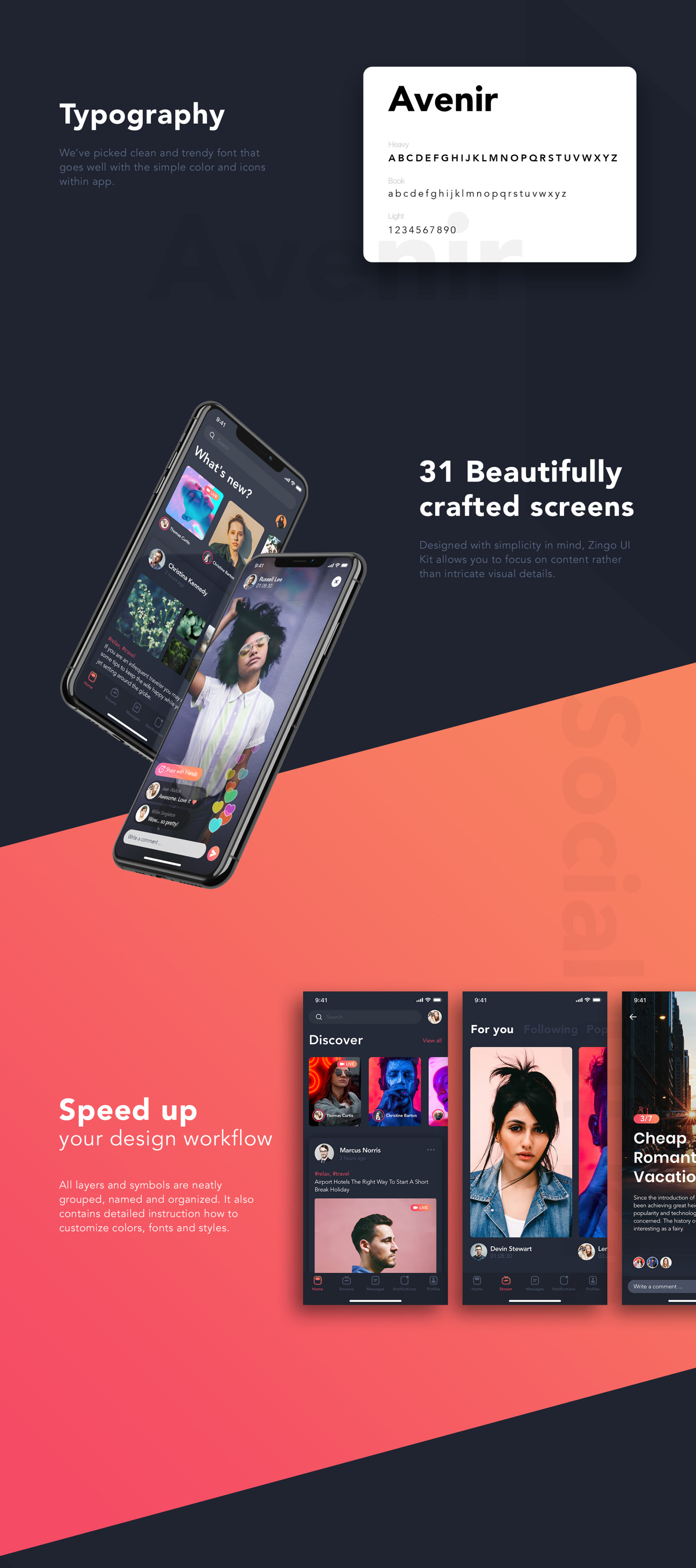 Zingo Social App UI Kit Zingo Social App UI Kit