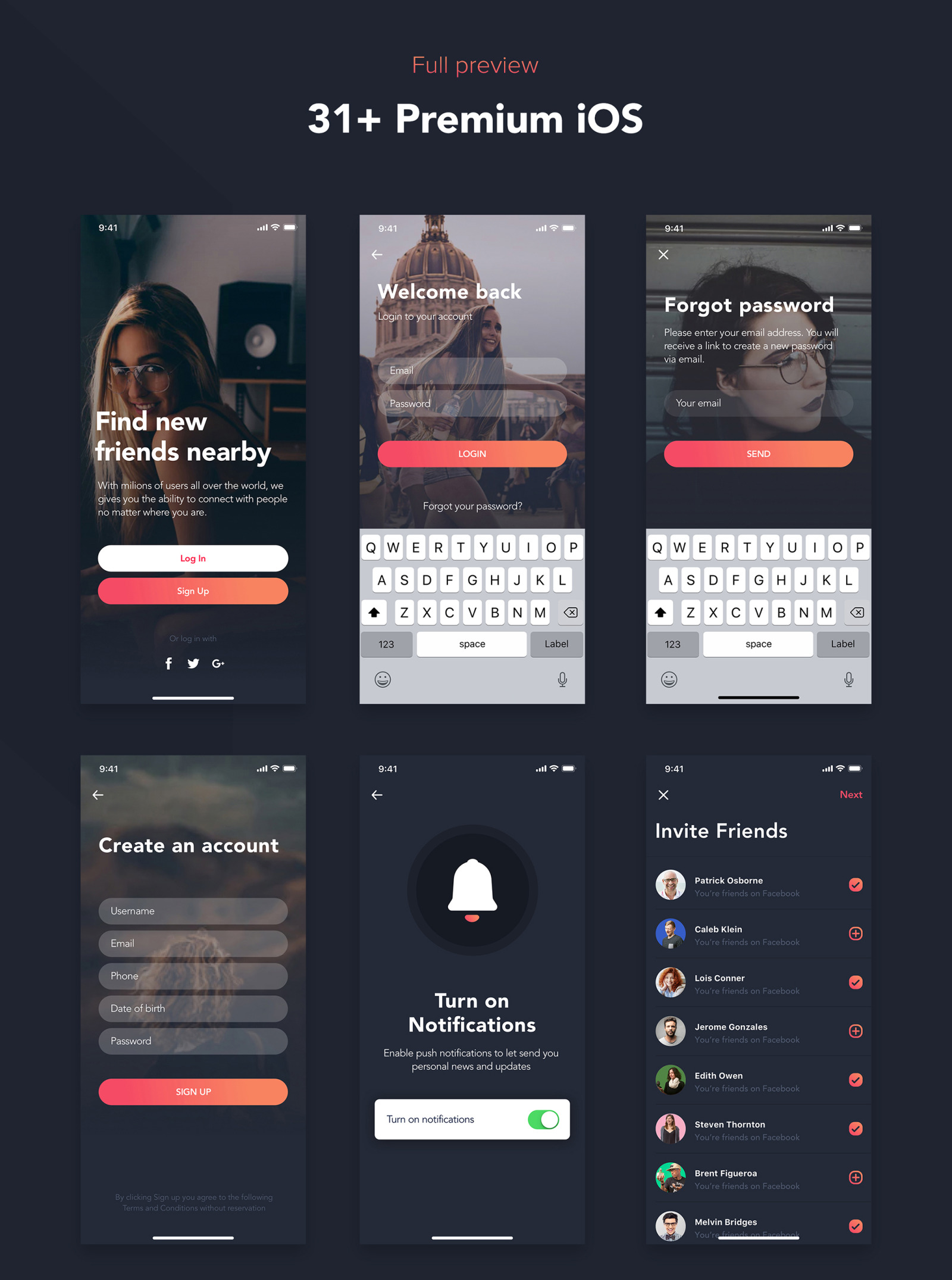 Zingo Social App UI Kit Zingo Social App UI Kit