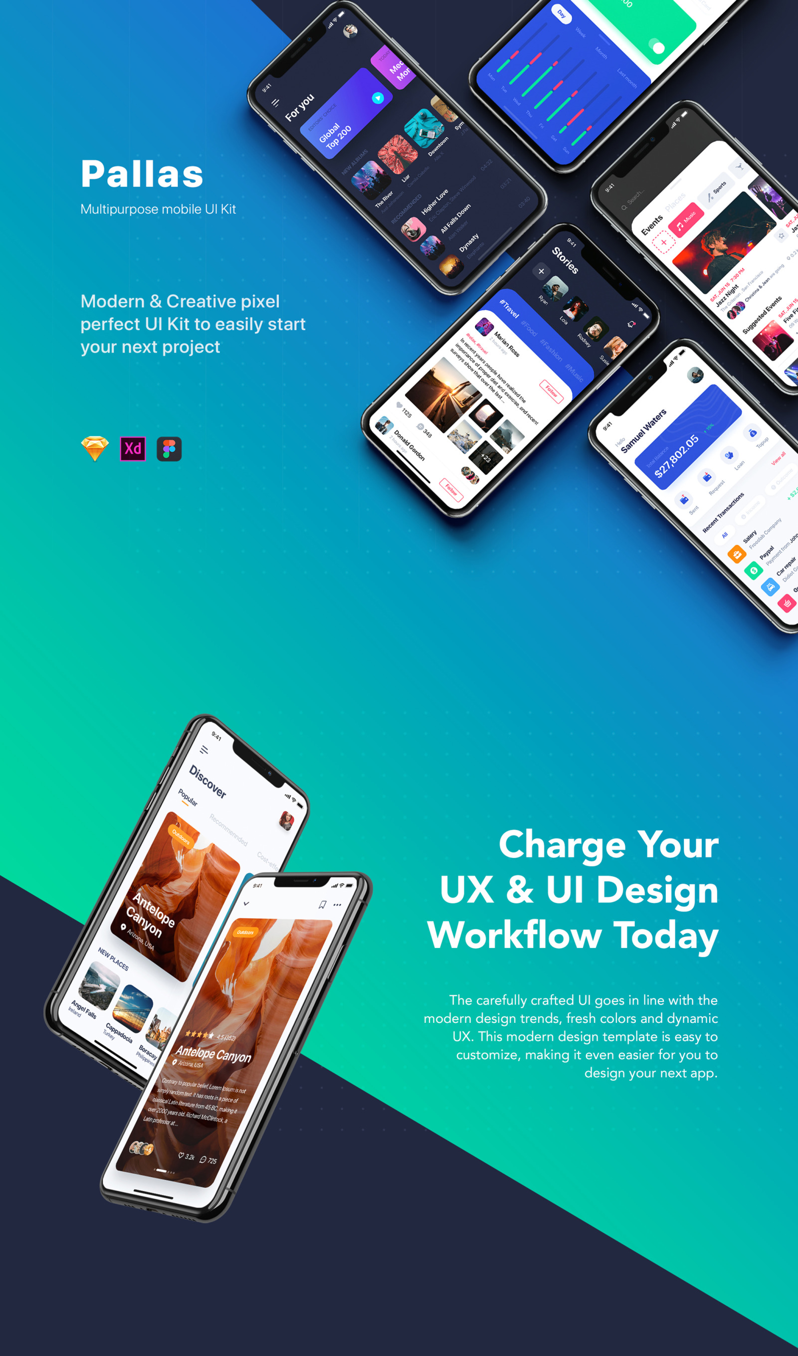 Pallas Mobile UI Kit