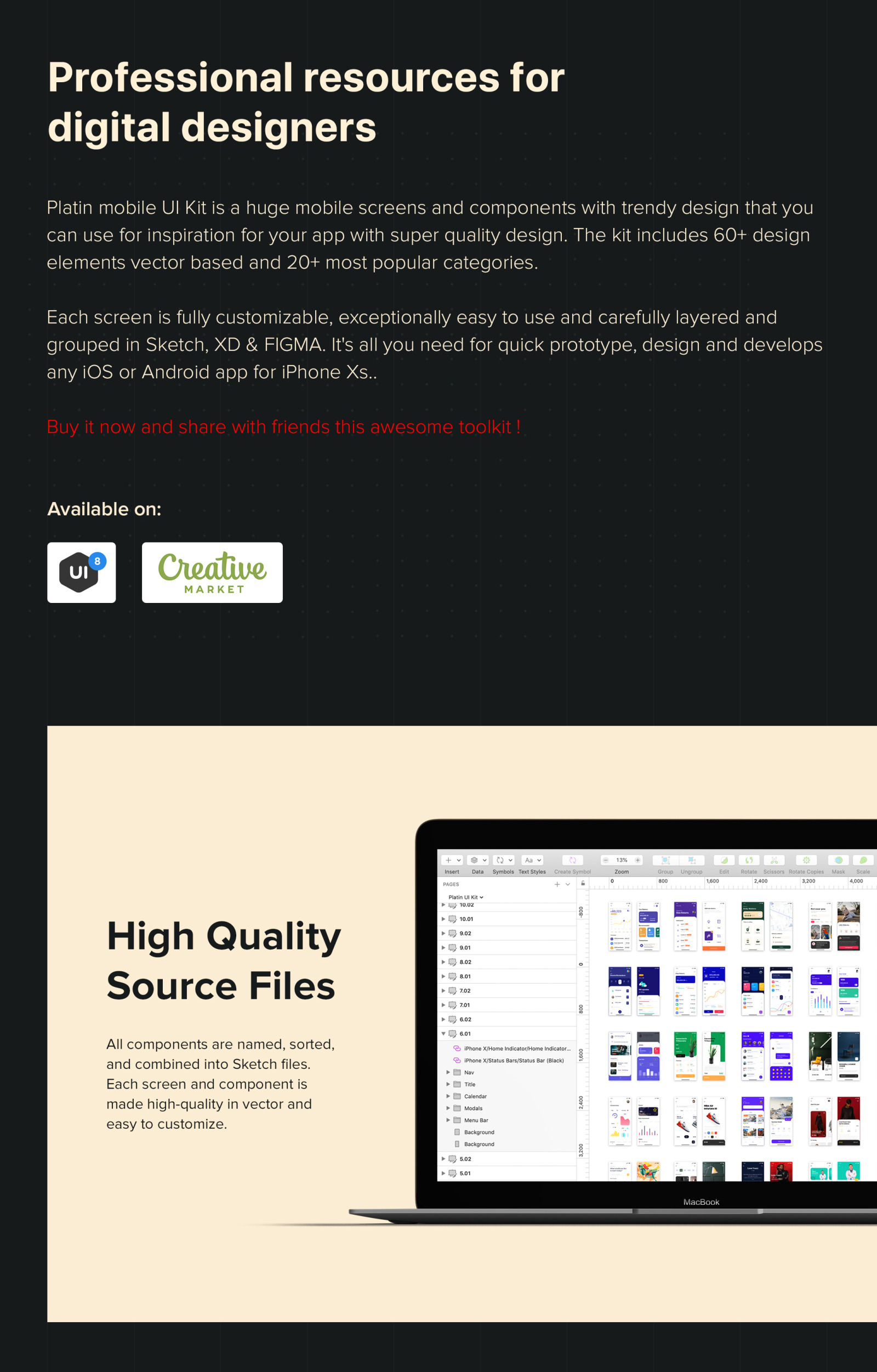 Platin mobile UI Kit Platin mobile UI Kit