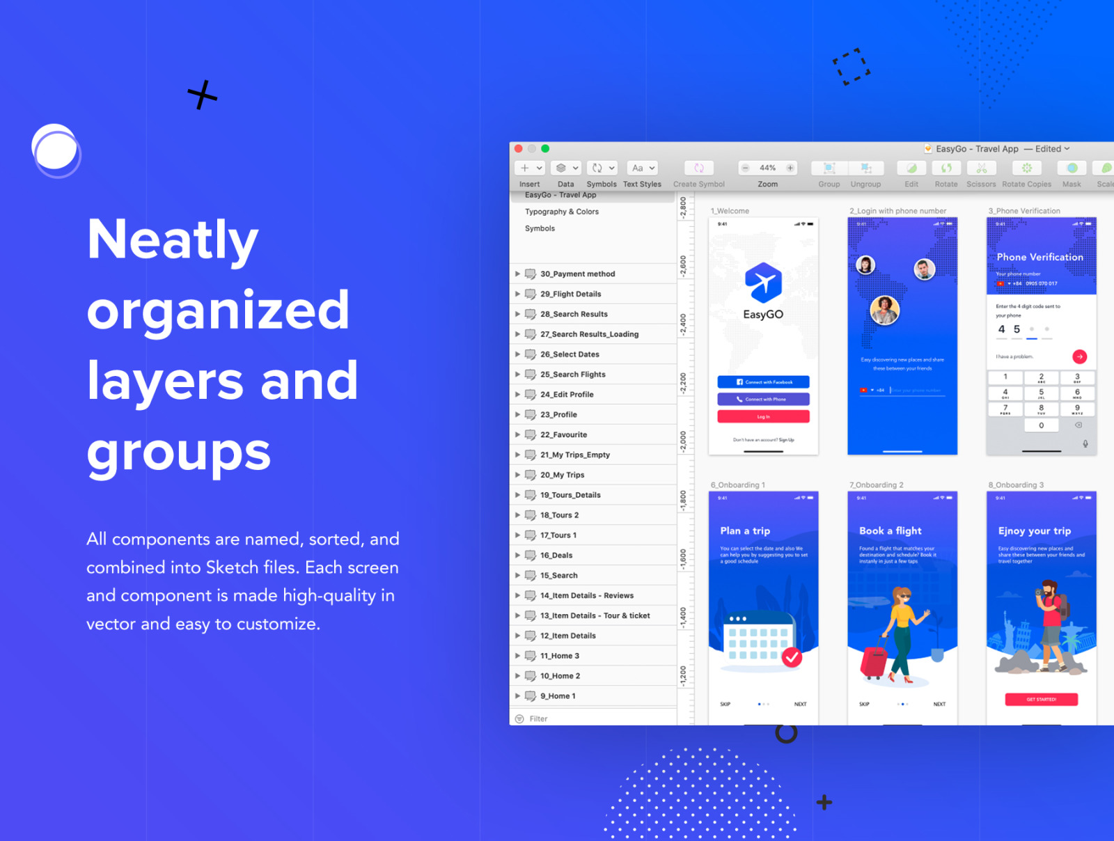 EasyGo - Travel App UI Kit EasyGo - Travel App UI Kit