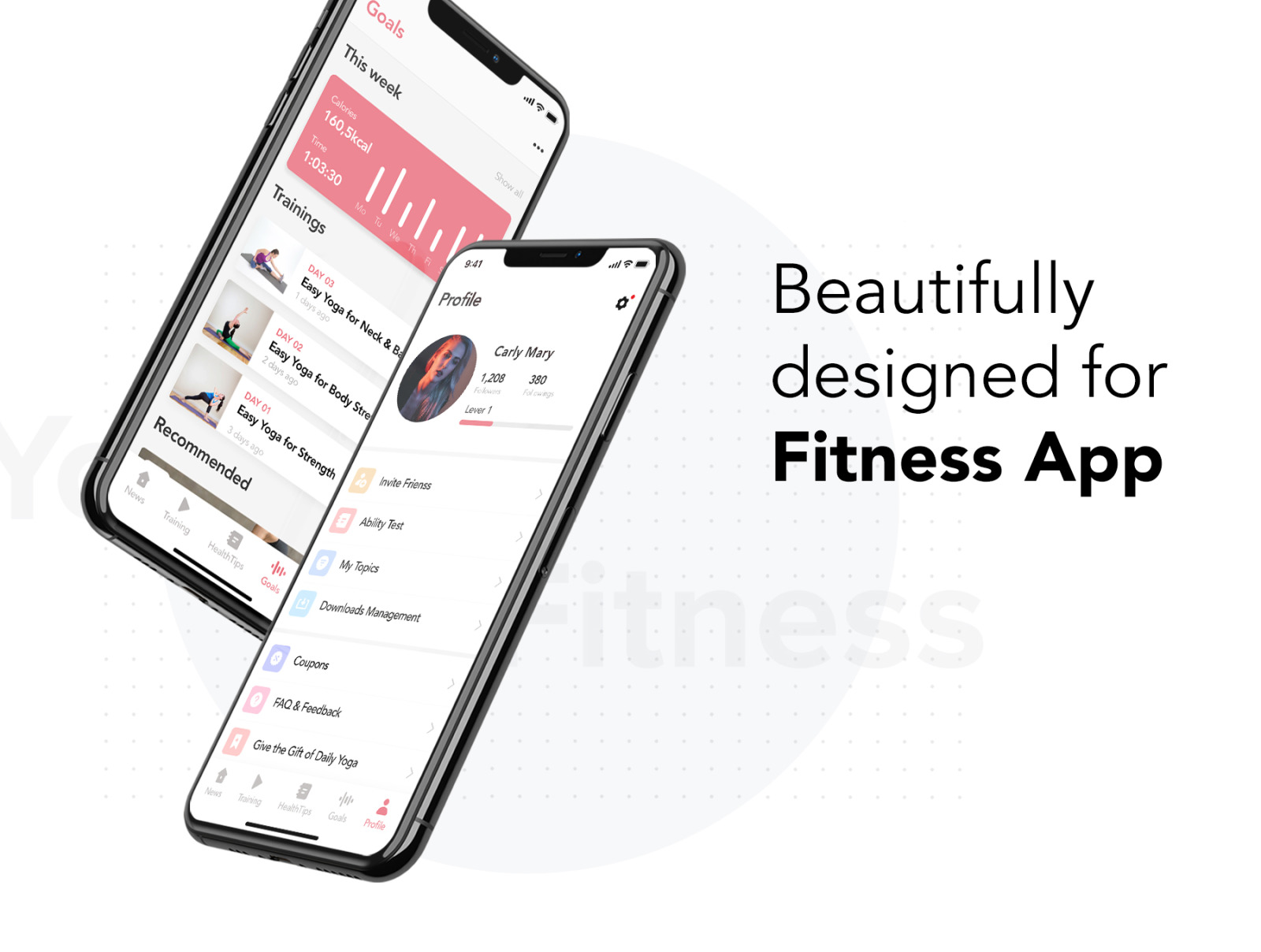 Yoga Fitness App UI Kit