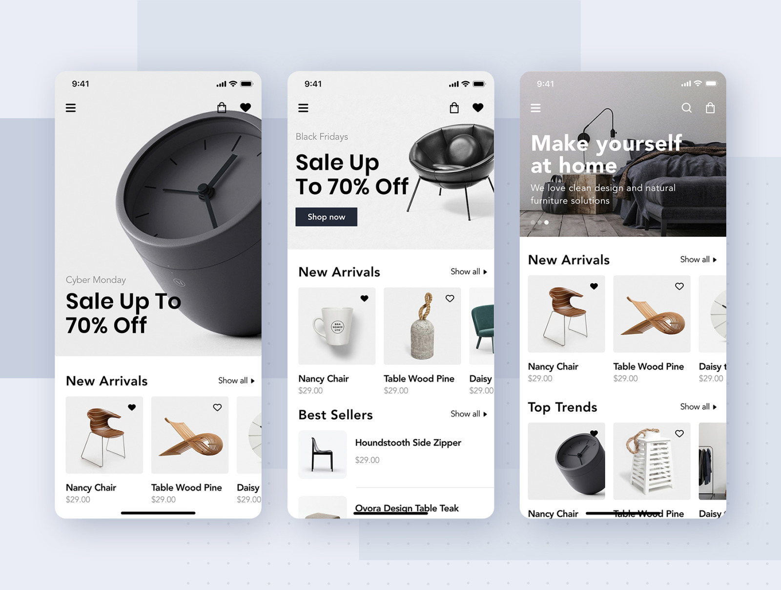 Loza - Furniture Shop App UI Kit Loza - Furniture Shop App UI Kit