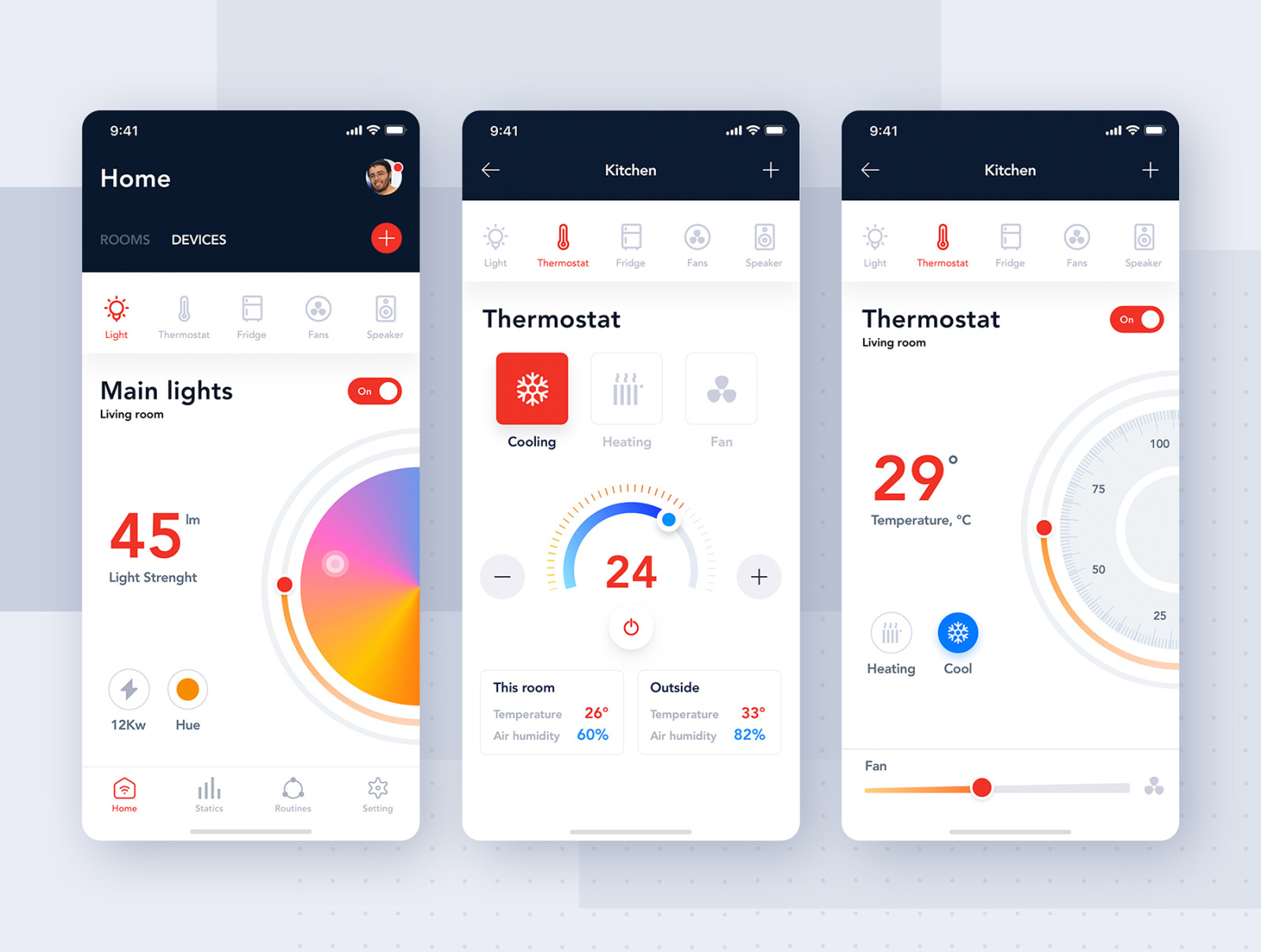 MI Home - Smart Home UI Kit