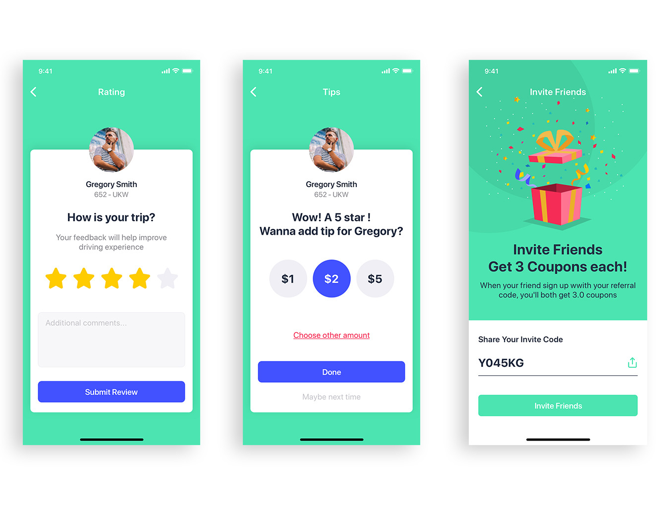 Taxi Booking App UI Kit Taxi Booking App UI Kit