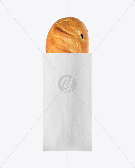 Kraft Bag With Bread Mockup Kraft Bag With Bread Mockup