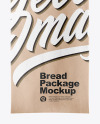 Kraft Bag With Bread Mockup Kraft Bag With Bread Mockup