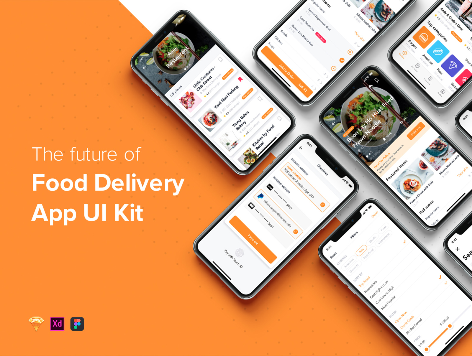 Fozzi - Food Delivery App UI Kit Fozzi - Food Delivery App UI Kit