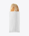 Kraft Bag With Bread Mockup