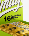 Metallic Snack Box Mockup