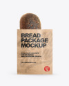 Kraft Bag With Bread Mockup