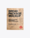 Kraft Bag With Bread Mockup