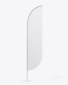 Matte Convex Flag Mockup