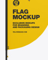 Matte Convex Flag Mockup