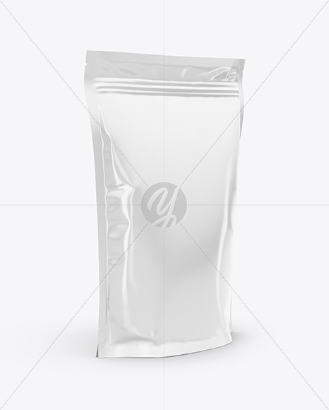 Glossy Stand Up Pouch Mockup