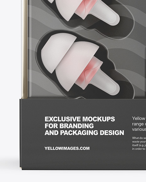 Ear Plugs Blister Pack Mockup