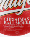 Glossy Christmas Ball Mockup