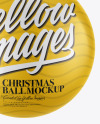 Glossy Christmas Ball Mockup