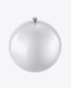 Glossy Christmas Ball Mockup